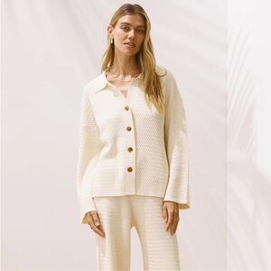 Sancia Elisa Knit Button Down Sweater Large